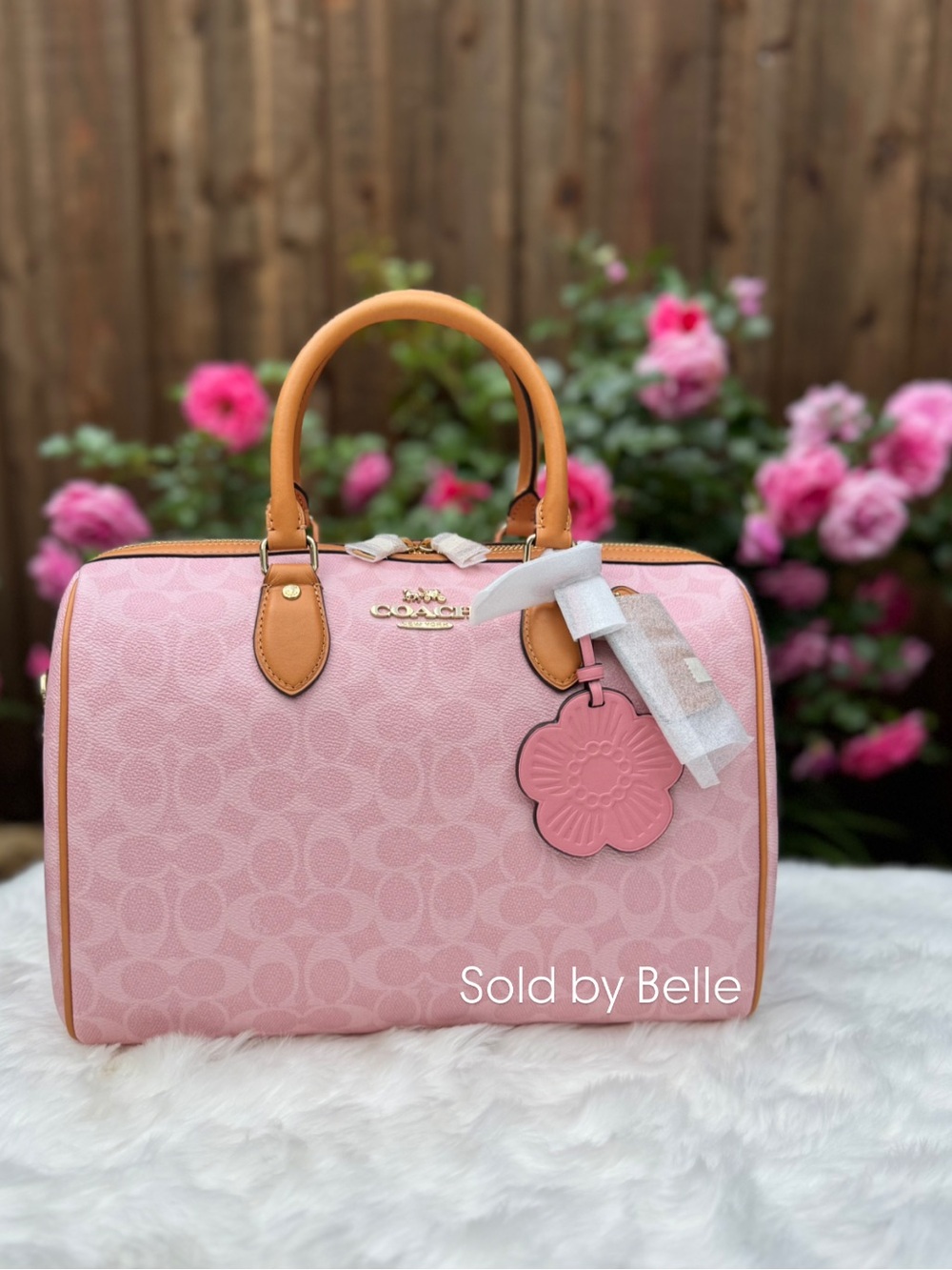 NWT Coach Large Rowan Powder Pink Purse ‼️LAST ONE - Picture 2 of 4